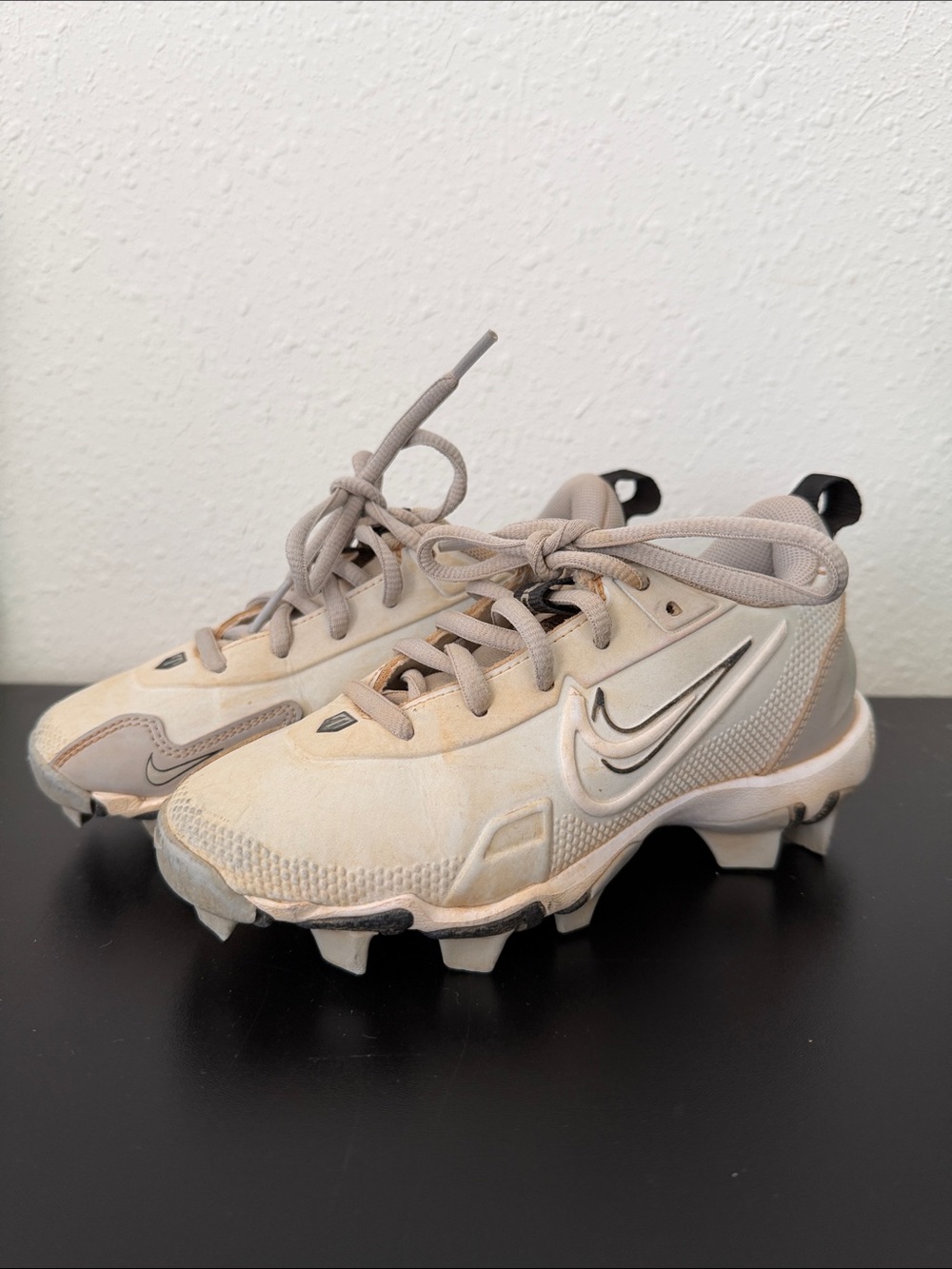 Nike Force Trout Gray Baseball Cleats little kids Size 12